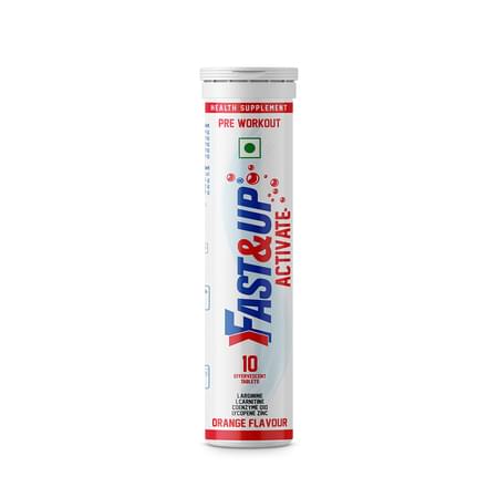 Fast&up Activate - Tube Of 10 Tabs - Orange Flavor